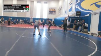 165 lbs Champ. Round 1 - Soshiant Ahanj-Elias, Bullis Prep vs Karl Ludwig, Frank W Cox