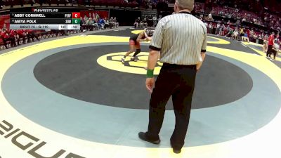 G-110 lbs Cons. Round 2 - Aniya Polk, G-Shaw vs Abby Cornwell, G-Perry