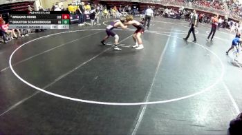 100 lbs Champ. Round 2 - Braxton Scarborough, GI Grapplers vs Brooks Heine, League Of Heroes