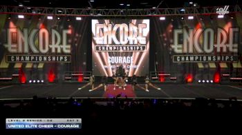 United Elite Cheer - COURAGE [2025 L2 Senior - D2 Day 3] 2025 Encore Grand Nationals