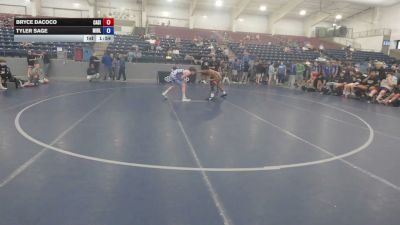 120 lbs Bryce Dacoco, California Silver vs Tyler Sage, Michigan Blue