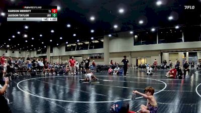 85 lbs Round 4 (6 Team) - Karson Merritt, Team Arkansas vs Jaxson Taylor, Louisiana Mudbugs