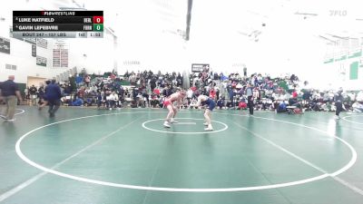 157 lbs Quarterfinal - Luke Hatfield, Berlin vs Gavin Lefebvre, Foran