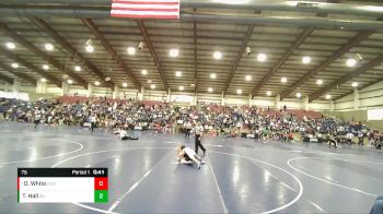 75 lbs Cons. Round 1 - Oliver White, Champions Wrestling Club vs Travon Hall, West Jordan