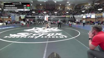 126 lbs Quarterfinal - Kash Schiltz, Hoxie Hs vs Lincoln Menold, Sabetha Hs