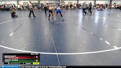 Silver 141 lbs Champ. Round 1 - Mateo Ochoa, Luther vs Royce Butt, Wisconsin-Eau Claire