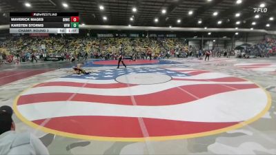 75 lbs Champ. Round 2 - Karsten Storms, Winner Youth Wrestling vs Maverick Mages, Dakota Boyz Wrestling Club