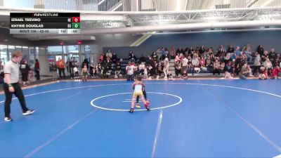 42-45 lbs Quarterfinal - Izrael Trevino, Nebraska Elite vs Khyrie Douglas, Sherman Challengers