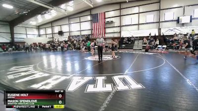 95 lbs Cons. Round 1 - Eugene Holt, Uintah vs Mason Spendlove, Brighton Wrestling Club