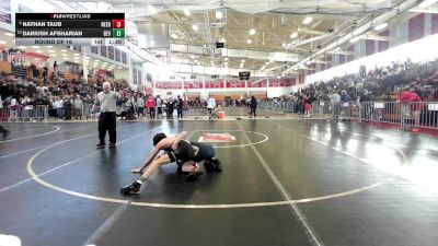 126 lbs Round Of 16 - Nathan Taub, Needham vs Dariush Afsharian, Beverly