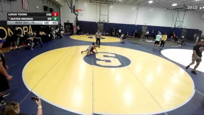 70 lbs 3rd Place Match - Jaxton Encinas, Dog Pound Wrestling vs Lukas Young, Hemet Youth Wrestling Club