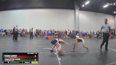 70 lbs Semifinal - Princeton Nunn, Takedown Elite vs Kasen Cargo, Backyard Brawlers