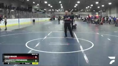 90 lbs Quarterfinal - Chanddym Stephenson, Western Matcats vs David Brazie, Clio WC