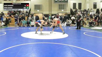 175 lbs Quarterfinal - Jack Sawiski, Silver Lake vs Mike Gagne, Aquidneck Island