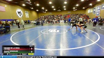 106 lbs Cons. Round 2 - Isaiah Gonzales, South High vs Ceaser De La Rosa, Caruthers