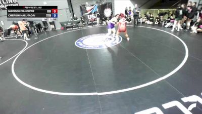 235 lbs Madison Vandiver, SDIKWA - San Diego-Imperial Kids Wrestling Association vs Cherish Hall-Taoai, TCWA - Tri-Counties Wrestling Association