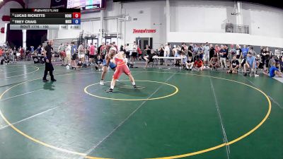 190 lbs Quarters - Lucas Ricketts, Union County High School Wrestling vs Trey Craig, Missouri