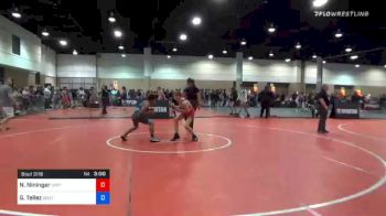 106 kg Semifinal - Noah Nininger, Smith Mountain Lake Wrestling Club vs Gabriel Tellez, Southwest Miami High School Wrestling