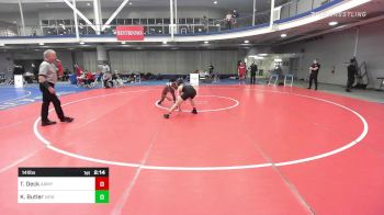 141 lbs Round Of 32 - Thomas Deck, Army-West Point vs Kyren Butler, Virginia-Unattached