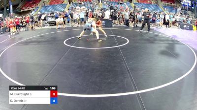 144 lbs Cons 64 #2 - Myles Burroughs, RI vs Owen Dennis, OH