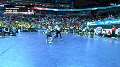 2A-138 lbs Champ. Round 2 - Landen Davis, Eddyville-Blakesburg-Fremont vs Charlie Karam, Solon