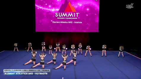 Element Athletics MKE - Hotshots [2026 L1 Junior - D2 - Small - B Semis] 2026 The D2 Summit