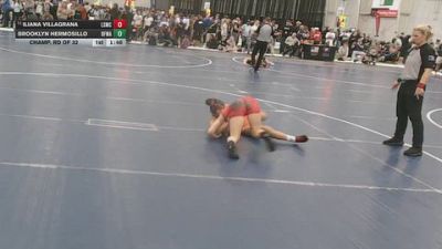 130 lbs Champ. Rd Of 32 - Iliana Villagrana, Lone Star Mat Club vs Brooklyn Hermosillo, Black Fox Wrestling Academy