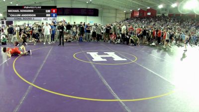 132 lbs Cons. Round 3 - Michael Sowards, Elemonators Wrestling vs Callum Anderson, Ohio