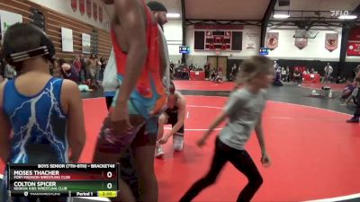 Round 4 - Moses Thacher, Fort Madison Wrestling Club vs Colton Spicer, Keokuk Kids Wrestling Club