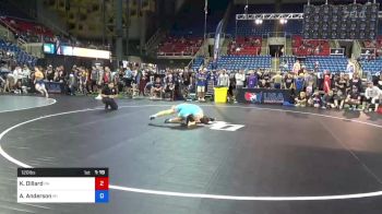 120 lbs Cons 32 #1 - Keanu Dillard, Pennsylvania vs Archer Anderson, Michigan