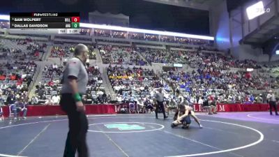 150 lbs Quarterfinal - Dallas Davidson, Angola vs Sam Wolpert, Bellmont (IN)