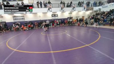 84 lbs Round 1 - Brynlee Johnson, Worland Middle School vs River Strickland, Riverton Middle School