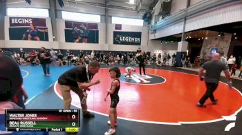 55 lbs Champ. Round 2 - Walter Jones, Boneyard Wrestling Academy vs Beau Russell, ReZults Wrestling