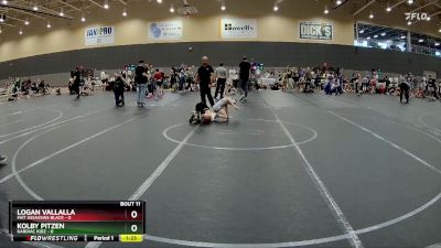 60 lbs Round 4 (6 Team) - Logan Vallalla, Mat Assassins Black vs Kolby Pitzen, Kardiac Kidz