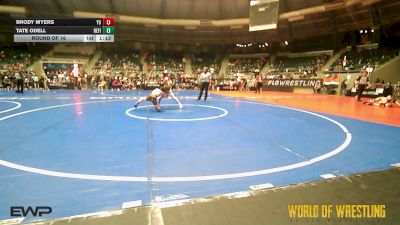 76 lbs Round Of 16 - Brody Myers, Young Guns vs Tate ODell, Refinery