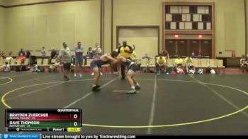 200 lbs Quarterfinals (8 Team) - Brayden Zuercher, Revival Yellow vs Dave Thomson, Buxton USA