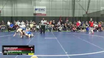 115 lbs Finals (8 Team) - Wil Oberbroeckling, Iowa Black vs Roman Stewart, Missouri Avengers