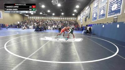 285 lbs Champ. Round 1 - Jaydin Jones, Hoover vs Joshua Lopez, Atascadero