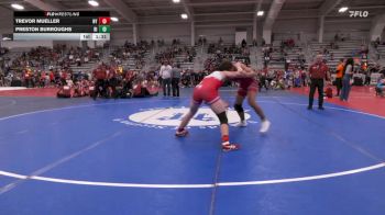 160 lbs Semifinal - Trevor Mueller, NY vs Preston Burroughs, RI