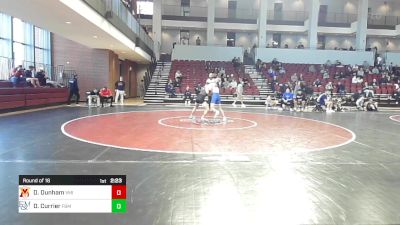 133 lbs Round Of 16 - Dyson Dunham, Virginia Military Institute vs Drew Currier, Franklin & Marshall