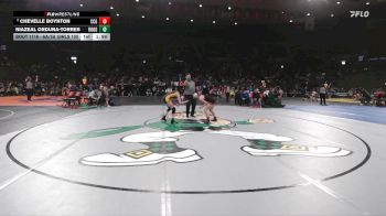 6A/5A Girls 100 Quarterfinal - Niazeal Orduna-Torres, Roosevelt Girls vs Chevelle Boynton, Crook County Girls