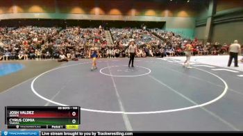 144 lbs Cons. Round 6 - Cyrus Comia, Tahoma vs Josh Valdez, Servite