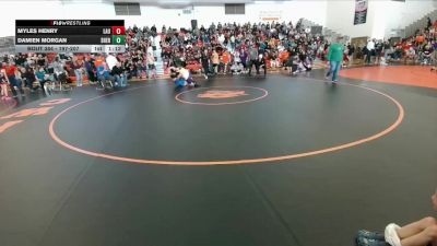 197-207 lbs Round 2 - Damien Morgan, Sheridan Junior High School vs Myles Henry, Laurel Middle School