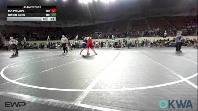 285 lbs Consi Of 8 #1 - Jak Phillips, Grove Takedown Club vs Jordin Goss, Bartlesville Wrestling Club