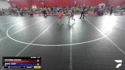 117 lbs Cons. Round 3 - Victoria Macias, IL vs Emma Hady, WI