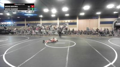 85 lbs Semifinal - Stevie Graybill, Cal Grapplers vs Bruno Ramirez, Gold Rush Wr Ac