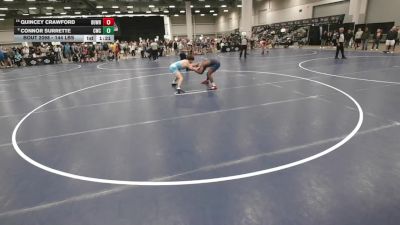 144 lbs Quarters - Quincey Crawford, BullTrained Wrestling vs Connor Surrette, Cardinal Wrestling Club
