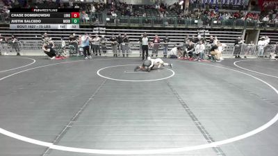 75 lbs Consolation - Chase Dombrowski, Long Valley vs Justin Salcedo, Morris Hills Wrestling Club