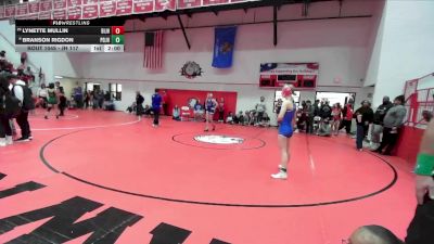 JH 117 lbs Semifinal - Branson Rigdon, Piedmont JH vs Lynette Mullin, Bixby JH