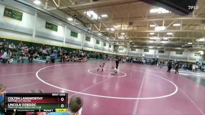 50 lbs Cons. Round 2 - Colten Langworthy, Watford City Wolves vs Lincoln Dziedzic, Touch Of Gold Wrestling Club